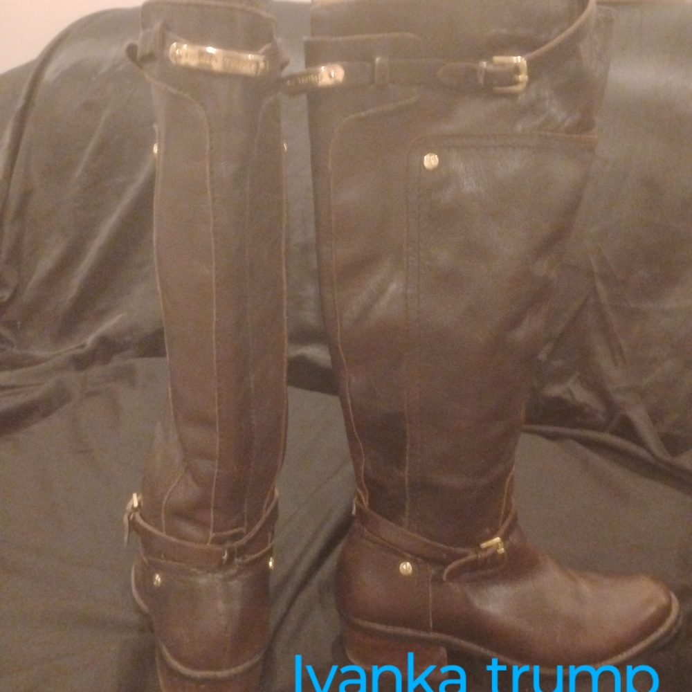 Ivanka Trump Brown Over the Knee Boots